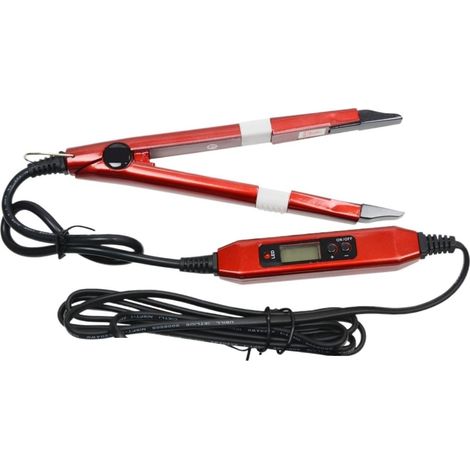 Connecteur De Fer Fusion D'extension Cheveux Rouges, Outils Liaison À La Kératine, Chaleur Température Réglable 1 Pièce Gain Temps Efficace(Red TIP B) (1/4)