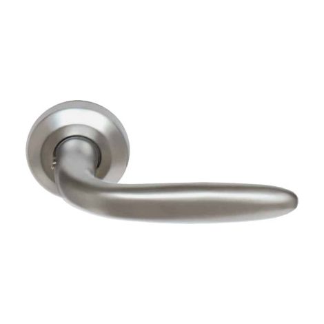 Poignée de porte Aluminium - Aliénor - Finition Chrome perle (1/2)