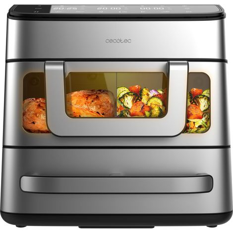 Cecotec Friggitrice Ad Aria E Forno Cecofry Foodcourt 18000 4Pizza 18L 2700W