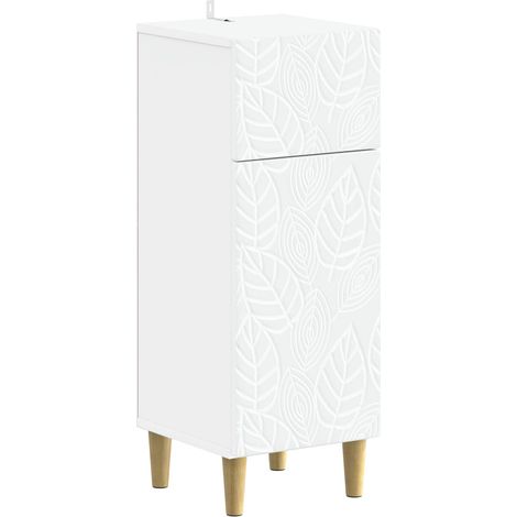 vidaXL Mobiletto da Bagno DELFT Bianco 30 x 31 x 80 cm (1/5)