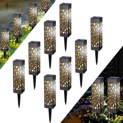 Outdoor Solar Lights, IP65 Waterproof Solar Garden Lights for Driveway, Path, Patio, Lawn, Landscape, Party, Christmas (8pcs)