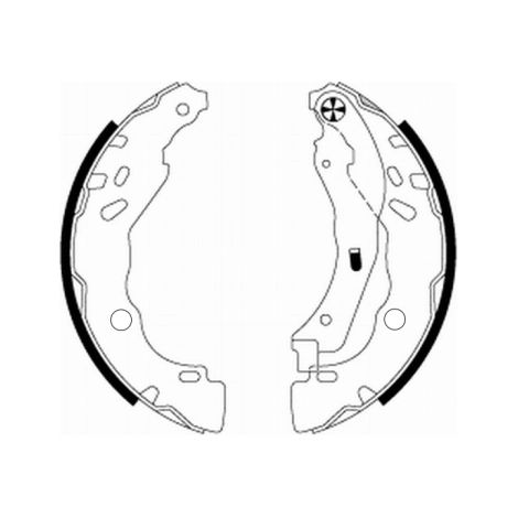 Jeu de mâchoires de frein Textar 91077200 CITROËN 1606631180 1607139080 4241P1