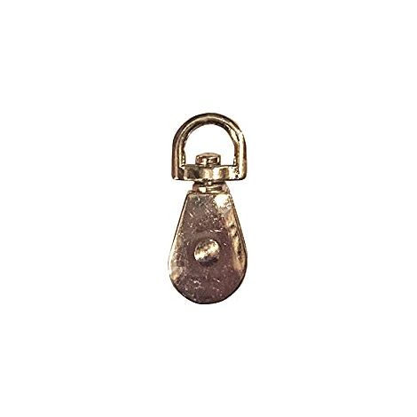 Carrucola a 1 gola in ottone Diam. 40 mm. (1/3)
