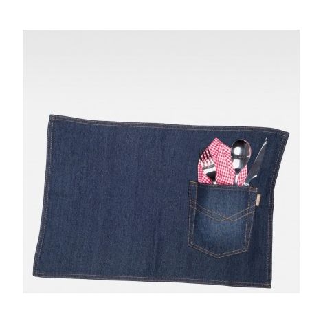 Mantel de tejido vaquero individual WORKTEAM M715 (pack de 4 unidades) U Vaquero