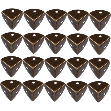 20 protège-coins décoratifs, fer/bois, pour meubles et mobilier (1/5)