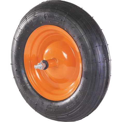 Pneumatikrad für Rollstuhl 350x80 Hub 150 mm Brixo