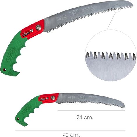 SAMURAI serrucho samurai gc curvo 240 mm. , Serrucho Samurai gc-240-lh curvo. - Mango engomado.- Medidas: 240 mm.- Fabricados en Japón con la más alta tecnología