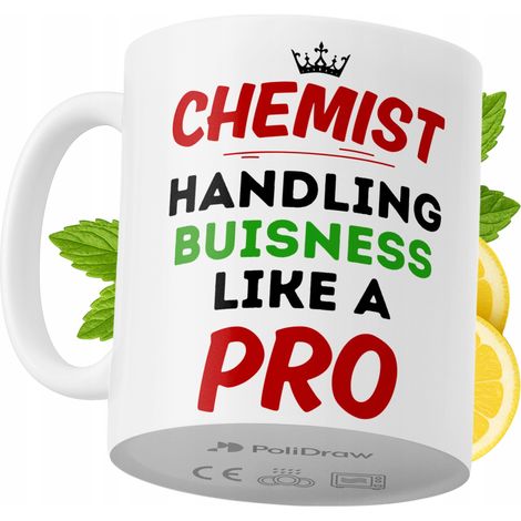 Lustige Kaffeetasse für Chemiker mit witzigem Textdesign – ideal für Geburtstage, Namenstage, Feiertage und besondere Anlässe. Hochwertige Tasse für Zuhause, Büro und Arbeit. Farbe: Weiß, 330 ml.
