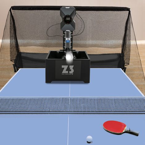 Machine de ping-pong automatique, robot de ping-pong avec 100 balles et filets, 10 modes programmables, lanceur automatique pour débutants