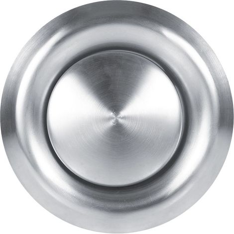 Bouche d'aération ronde réglable en acier inoxydable pour mur et plafond, couvercle de conduit de ventilation domestique (100mm) (1/5)