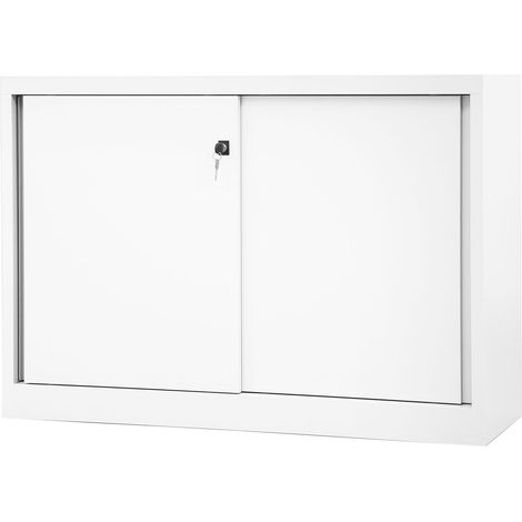 BISLEY Schiebetürenschrank ECO Verkehrsweiß (1/5)