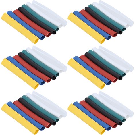 42 manchons thermo-rétrécissables étanches pour câbles de données, diamètres 6 mm et 3 mm