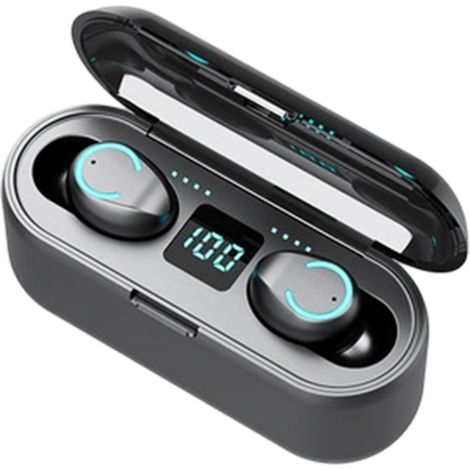 Talkie-walkie numérique double oreille pour le commerce électronique en mode privé avec fonction d'alimentation mobile et écouteurs Bluetooth 5.0 (1/5)