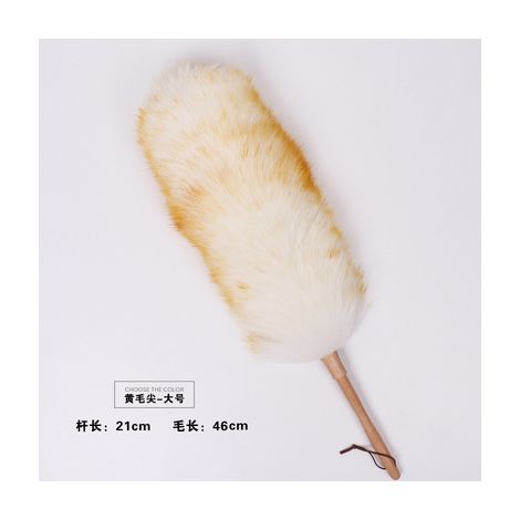 18.5 Inch Pure Lambs Wool Anti-static Duster With Wood Handle (1/3)