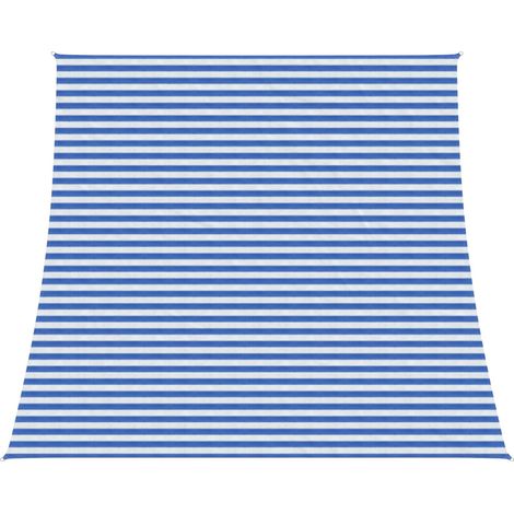 Sunshade Sail Blue and White 4 / 5 x 4 m HDPE vidaXL