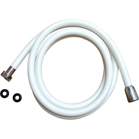TUBO DOCCIA DOCCETTA DOCCINO VASCA DA BAGNO FLESSIBILE PVC 1,80 MT 180 CM BIANCO 932
