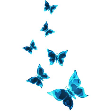 Sticker mural papillon bleu phosphorescent pour la décoration du salon et de la chambre (1/5)