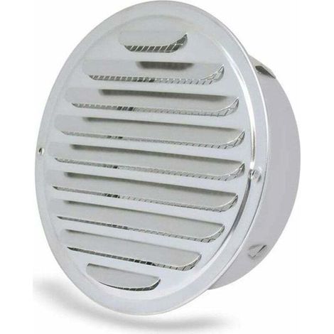 -Grille d'aération - ronde Grille d’aération,Acier Inoxydable Grille D'aération Trou,Ventilation avec Filet, Rond Grille d'aération de Tuyau d'échappement,ø 100 mm (1/4)