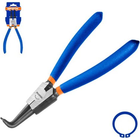 WADFOW 7" Außenzange mit gebogenem Sicherungsring, ergonomischem Griff und polierter Oberfläche (1/3)