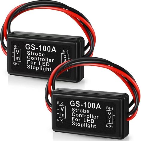 GS-100A vehicle lighting controller, elevated brake controller, rear light safety warning controller, strobe turn signal (1/5)