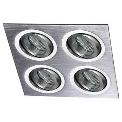 Anneau encastré hélium aluminium (4 lumières) CRISTALRECORD 03-064-00-003