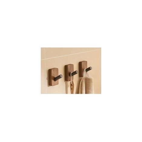 3 Porte Manteau - Manteaux en Bois, Crochet Mural Pour Chapeaux, Clés, Serviettes, Portefeuilles, Décoration de Salon, Salle de Bain, Chambre à Coucher, Cuisine, Garde-Robe-B (1/5)