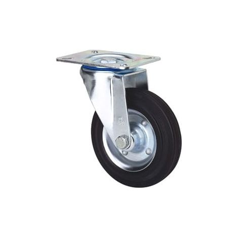 Ruedas Alex serie ZV para transporte industrial BS Placa superior 80mm (1/4)