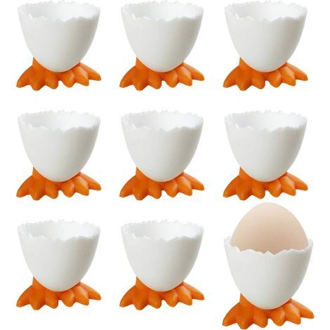 9 Koquetiers, originalgetreue Vergnügungsparks, déjeuner Porte-Coquetiers, farbige Kunststoffe. (1/5)