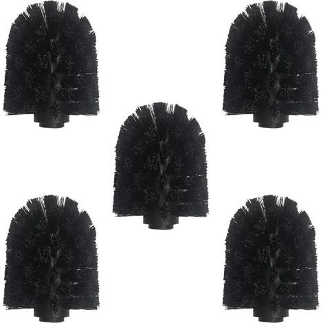 Lot de 5 Têtes de brosse WC, Diamètre 6,5 cm, Polypropylène, Remplacement standard, Salle de bain (1/2)