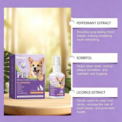 Oral cleaning spray for fresh breath, portable multi-effect dental care spray -- Oral cleaning spray -- BIEMMEDUE