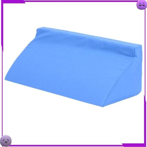 AUCUNE Oreiller de coin de lit Oreiller triangulaire bleu en mousse avec fermeture éclair manutention elingue Bleu 50X25X15cm (1/5)