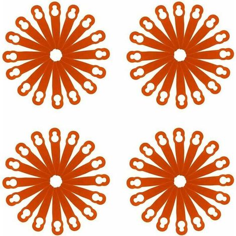 120 pièces accessoires de lames en plastique de remplacement pour STIHL Polycut 2-2 FSA 45 tondeuse à gazon coupe-herbe (1/3)