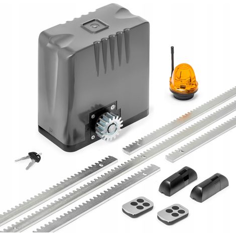 Motor para puerta corredera ARM1000, juego de 2 mandos a distancia, 6 m/1000 kg, 2 baterías (1/5)