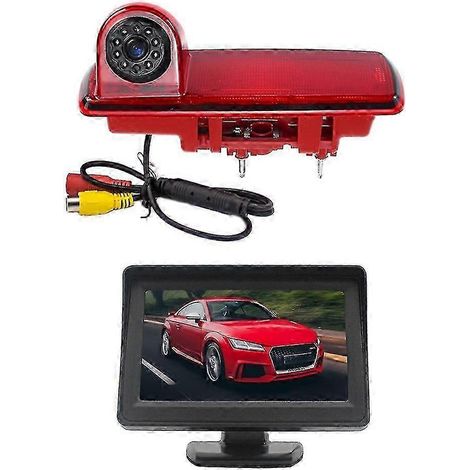 Caméra de recul à 170° avec feu stop et écran 4.3 pouces pour Opel/Vauxhall Trafic Vivara Custom (1/5)