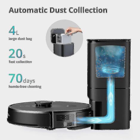 360 Botslab S8 + 10 Staubsaugerbeutel-Kompatibilitätsset, Ersatzteile und Zubehör für Saugroboter - ASDF Edition 0923 (1/2)