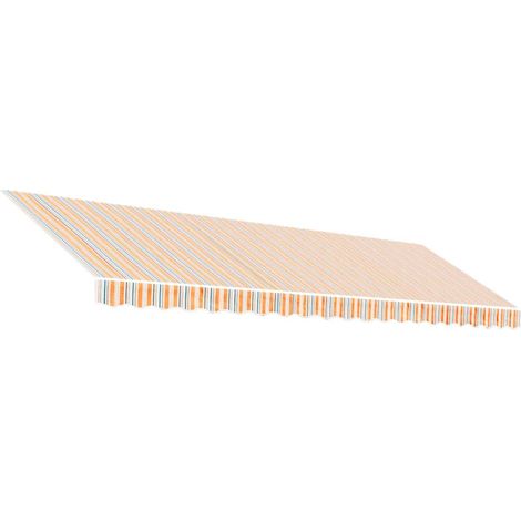 Tessuto di Ricambio per Tenda Strisce Multicolore 5x3,5 m (1/4)