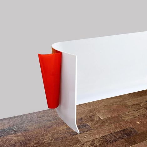 1 Plinthe Souple Autoadhésive PVC 3,5m, Bande Décorative 8cm Largeur 2mm Épaisseur Pour Cuisine Salle De Bain (1/5)