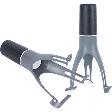 Dreieckiger Mini-Eierquirl, halbautomatischer Sahnemixer, Schwarz & Grau