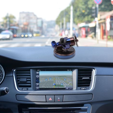 Diffuseur d'huiles essentielles solaire automatique rotatif en forme d'hélicoptère pour voiture - Ornement parfumé (1/5)