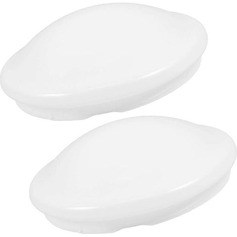 Deux élégants abat-jour en forme de champignon pour plafonnier, remplaçant les abat-jour en forme de dôme en plastique, adaptés aux chambres, cuisines et salles de bains – un éclairage décoratif facil (1/5)