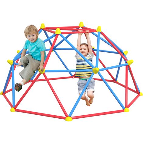 Dôme d’escalade Dôme géométrique Ensemble, en métal, rouge, 90 cm, 180 kg, pour maison et usage quotidien, format pratique