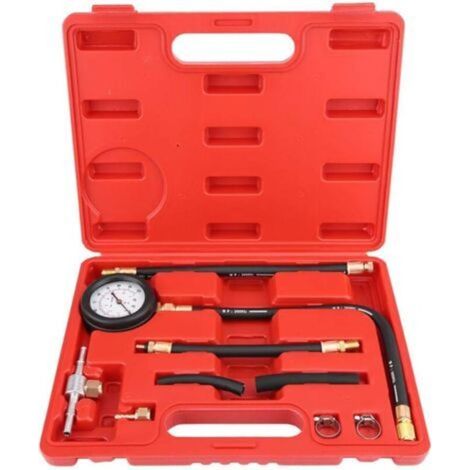Jauge de Pression d'Injection de Carburant 0-100PSI, TU-113 Testeur de Pression de Carburant/d’Huile de Jauge d'Essence Outil de Diagnostic de Pression d'Essence (1/5)