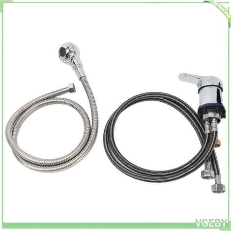 Fafeicy Ensemble de pulvérisateur de robinet de bol de shampoing Robinet de bol de shampoing, tuyau de electromenager massage (1/5)