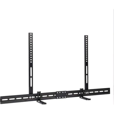 support Barre de Son mural pour TV, Convient pour supports VESA 100x100-400x700mm, Charge max 6kg, Compatible LG Sony (1/5)