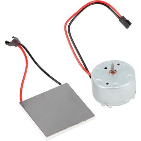 Générateur de ventilateur poêle, moteur cheminée métal générateur ensemble d'accessoires thermoélectriques accessoire stable et ferme pour souffleuse production électrique pièces rechange (1/4)