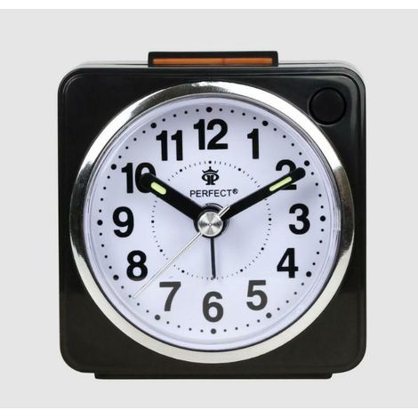 Perfekter schwarzer Quarzwecker BB-6602