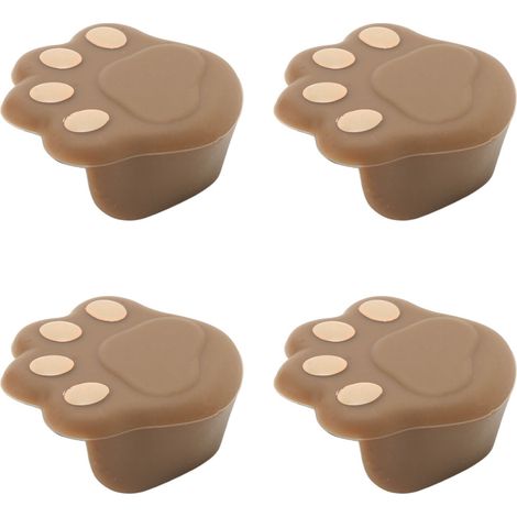 12 Coins de protection mignons en forme de patte de chat - Lot pour angles de meubles et tables - Silicone souple 3,8 cm (1/5)