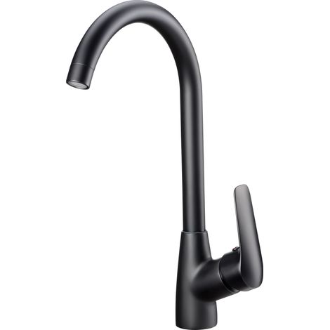 Robinet de cuisine sur pied noir Boro Nero (1/5)