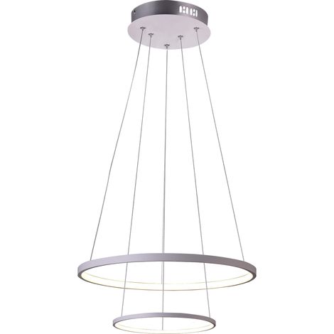 Suspension LED Candellux LUNE 32-64752 blanche Ø50 (1/2)