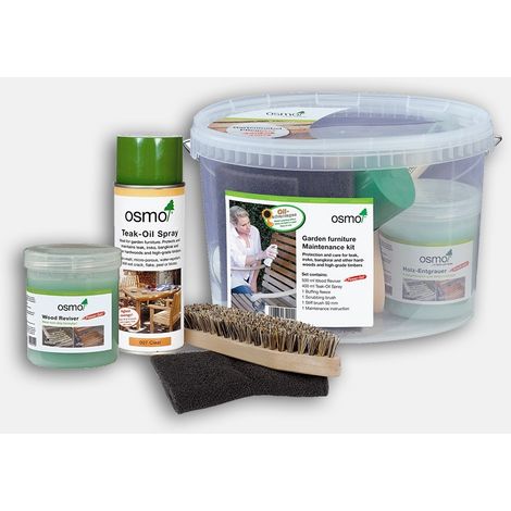 Osmo Garden Furniture Maintenance Kit - All in One - For Hardwood Furniture